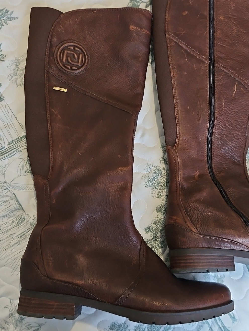 Rockport Brown Tall Over-the-Knee Leather Boots